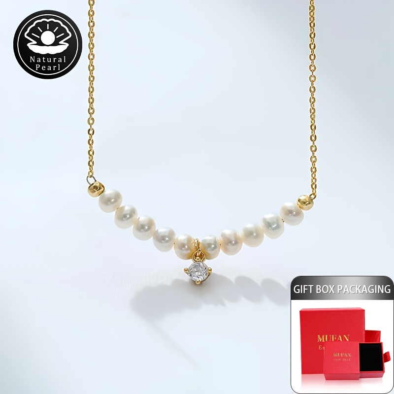 Natural Freshwater Pearl Necklace 5-6mm